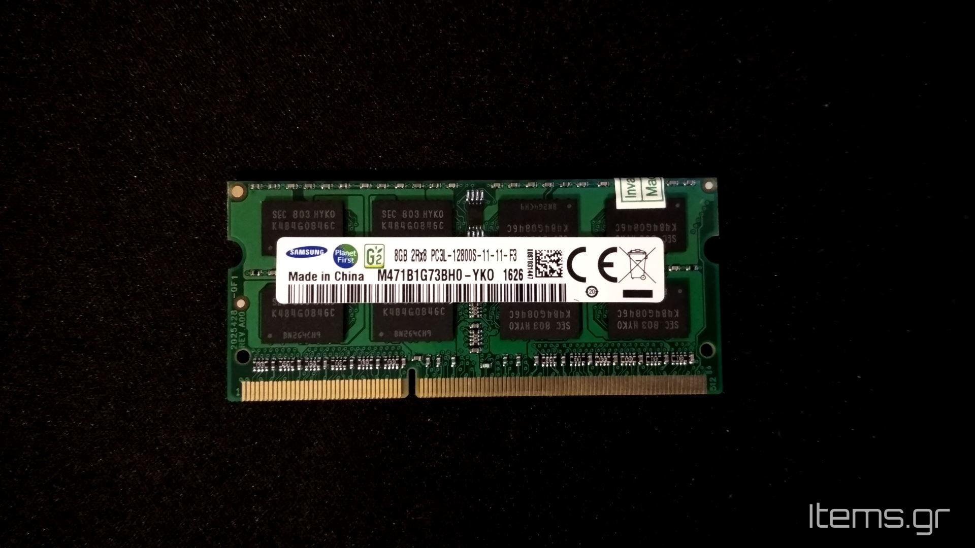 Samsung 8GB 1600MHz DDR3L SoDIMM M471B1G73BH0-YK0-01