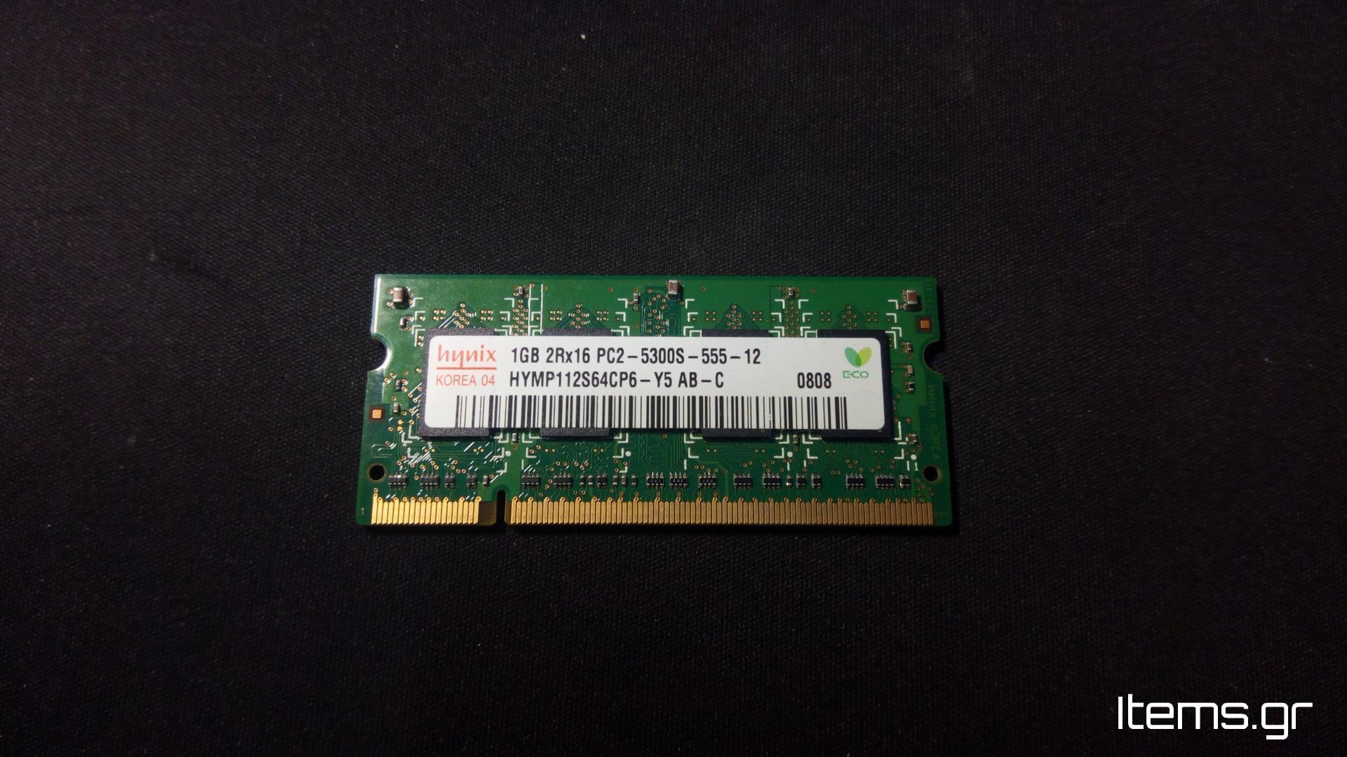 Hynix 1GB 2Rx16 PC2-5300S-555-12 DDR2 667MHz CL5 200 Pin SoDIMM RAM