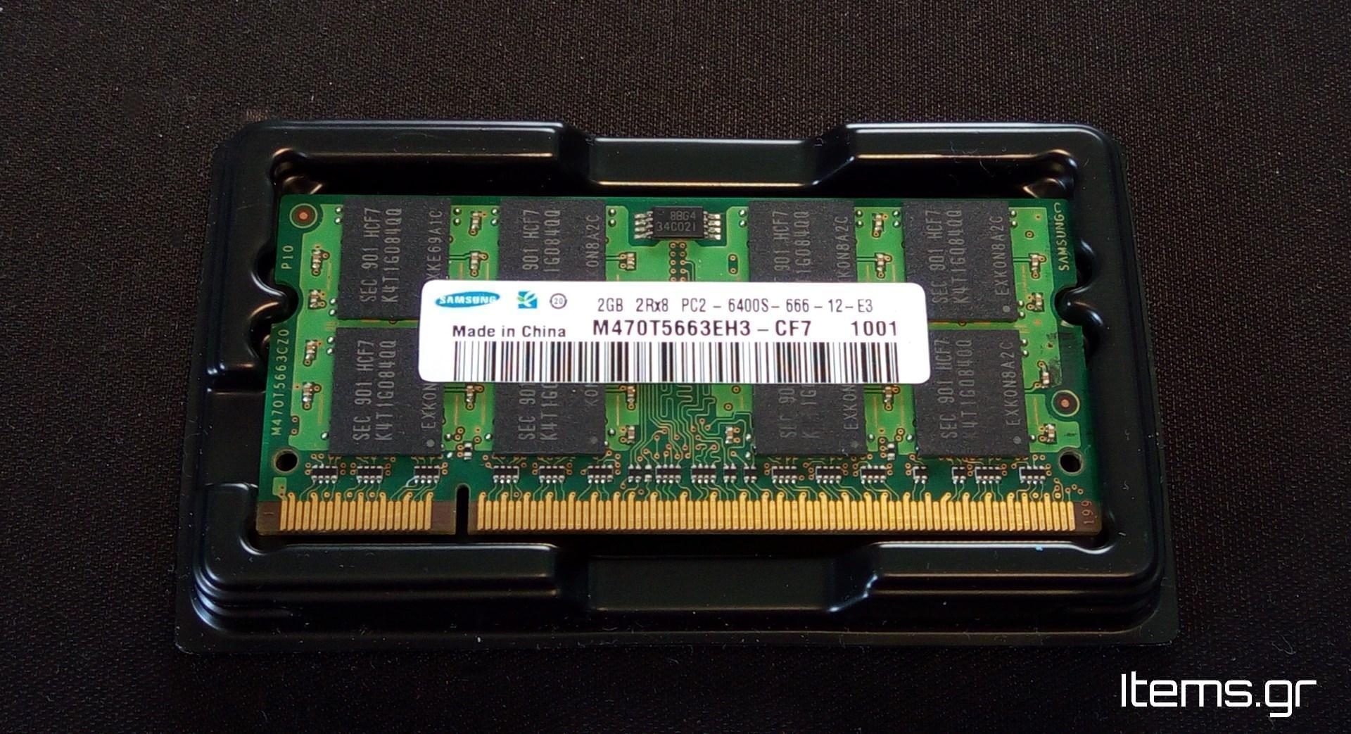 Samsung 2GB 2Rx8 PC2-6400S-666-12-E3 DDR2 800Mhz CL6 200pin SODIMM RAM