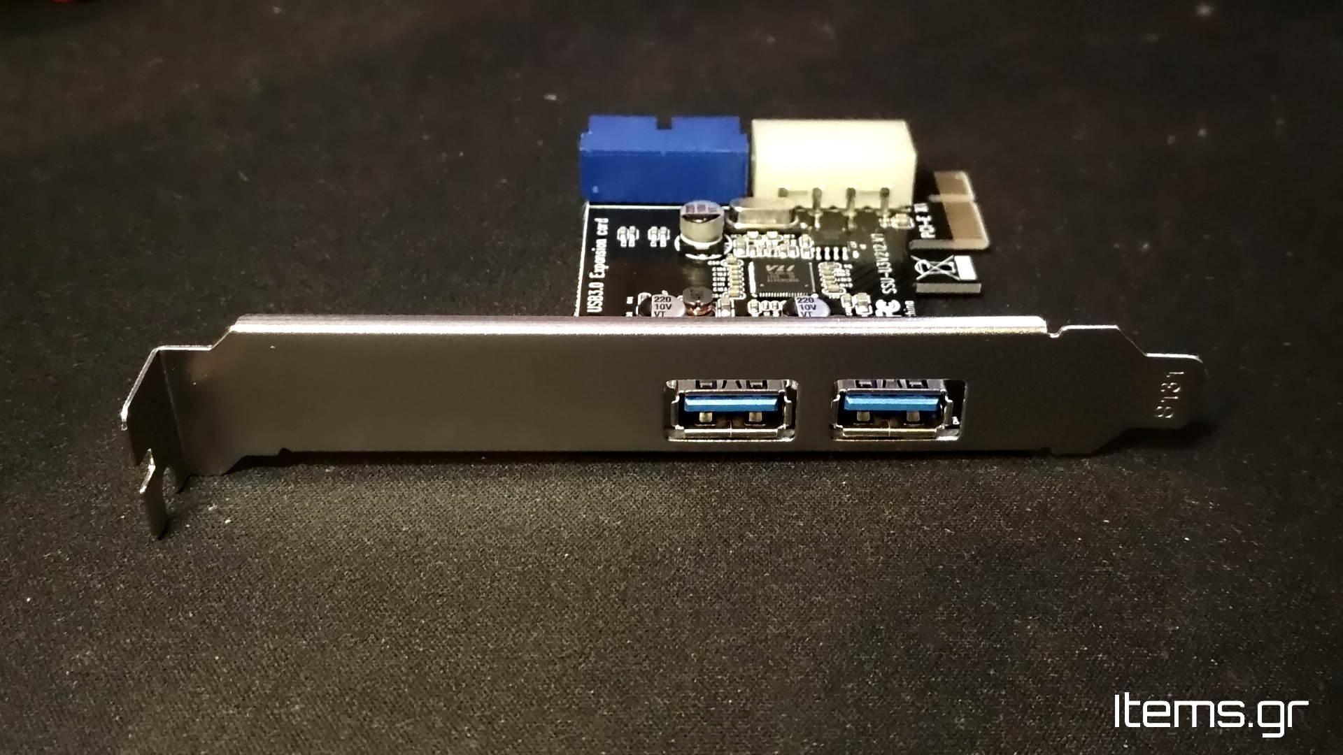 SSU-Tech USB3.0 PCI-E Card - 2 x External + Internal Header for 2 x USB 3.0 Front Panel Combo