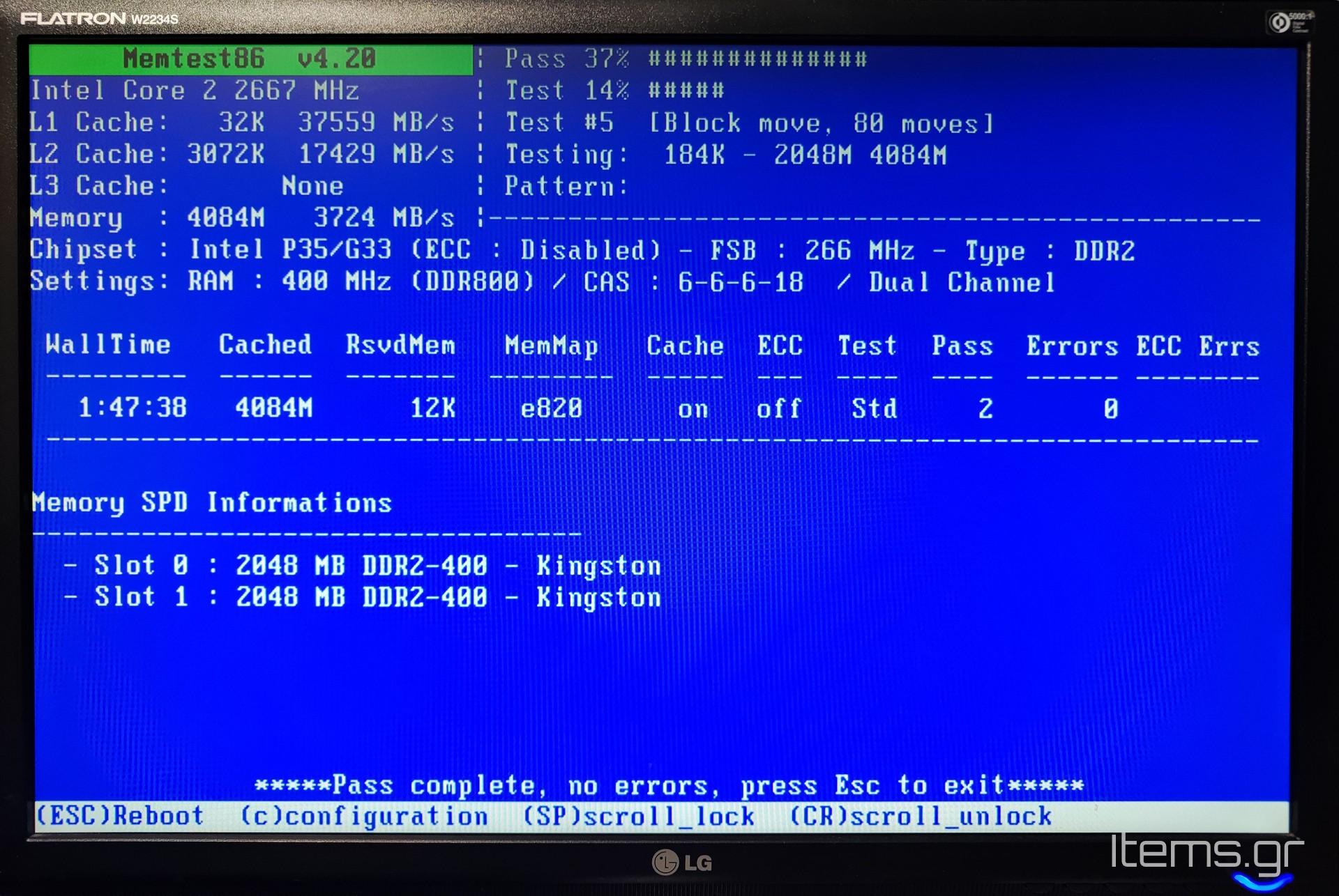 Kingston 2GB PC2-6400 DDR2 800MHz CL6 RAM Low Profile KVR800D2N6-2G - Items.gr