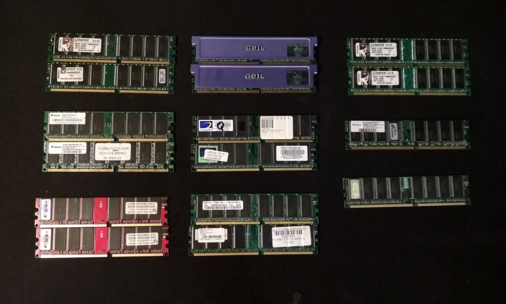RAM-DDR1-Legacy-512MB-256MB-Multi-Pack